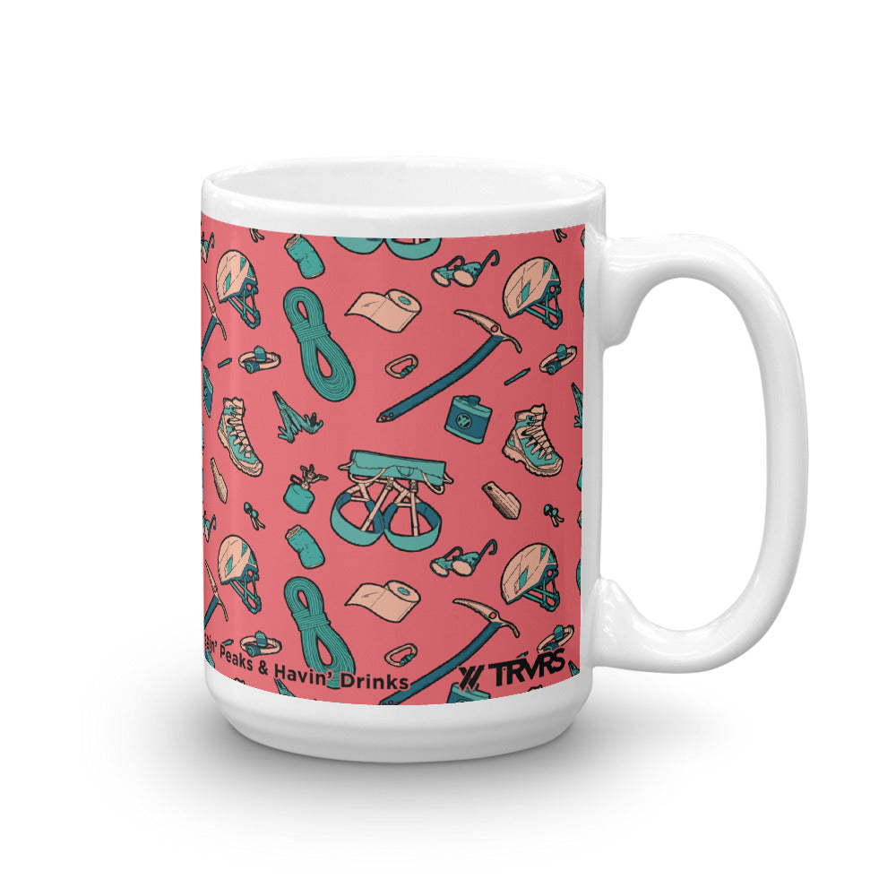 Mount Whitney Map Coffee Mug - Hiker Trash (11oz) | TRVRS Apparel