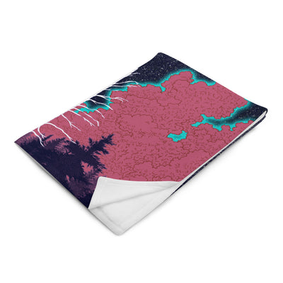 Folded- Mount Wilson Observatory Throw blanket